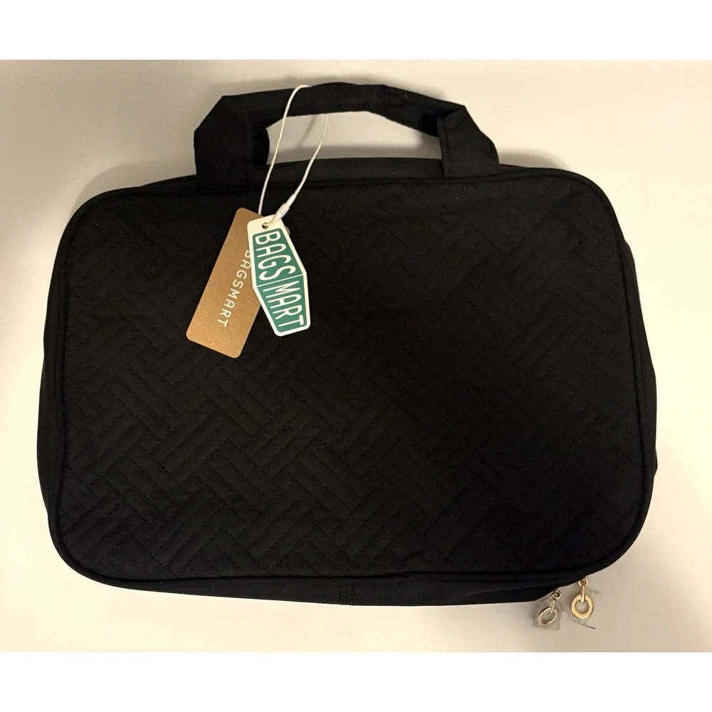 BAGSMART Large Toiletry Bag Travel Bag with Hanging Hook, Water-resistant Makeup